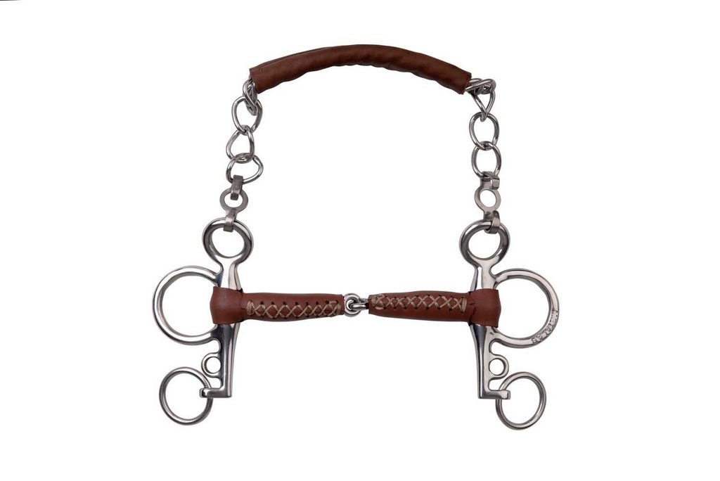 Pelham METALAB mors - Pinchless cuir short branches, vue 2