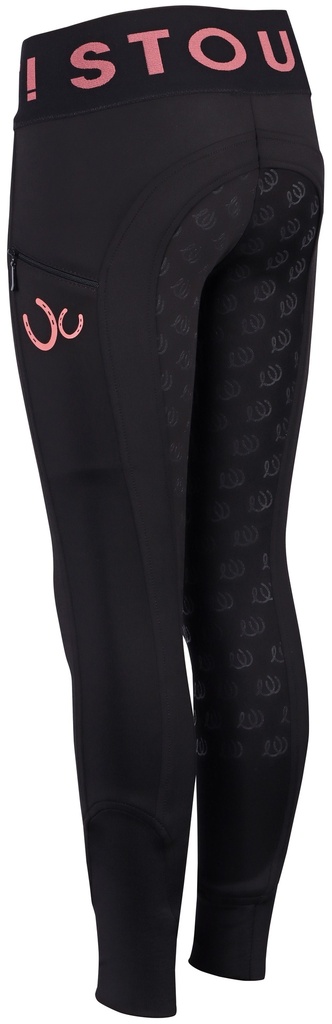 Pantalon Equitights STOUT! Corail Full Grip - Enfant