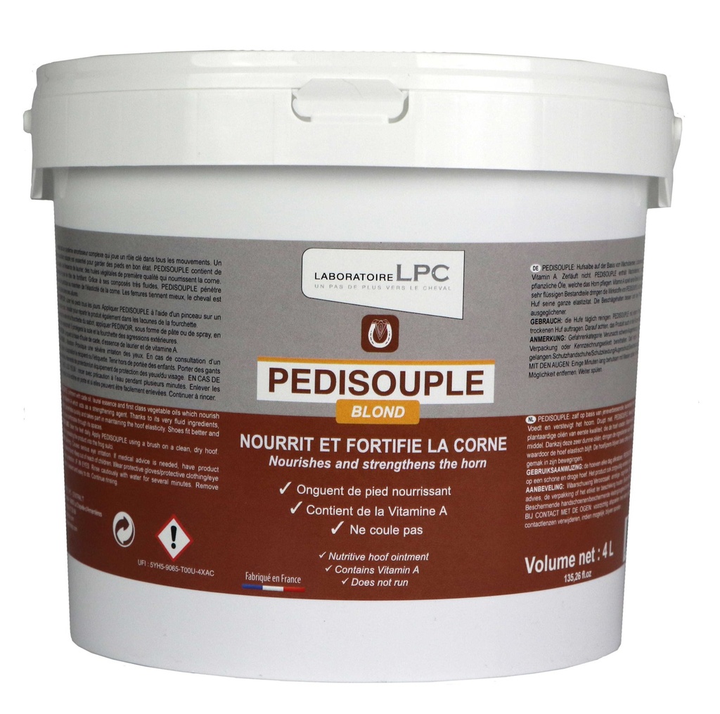 LPC hoof soin - Pedisouple blond, vue 3