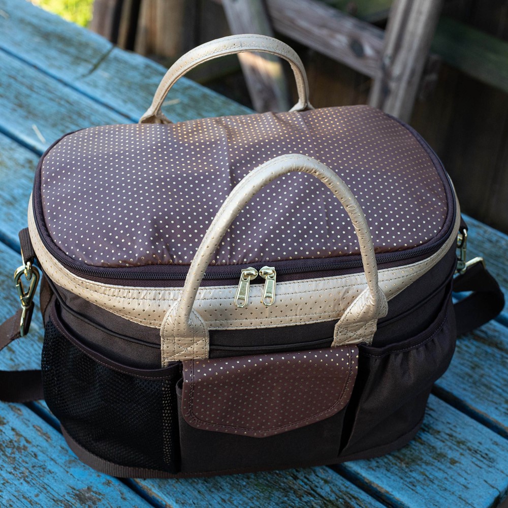 Sac de toilettage à pois