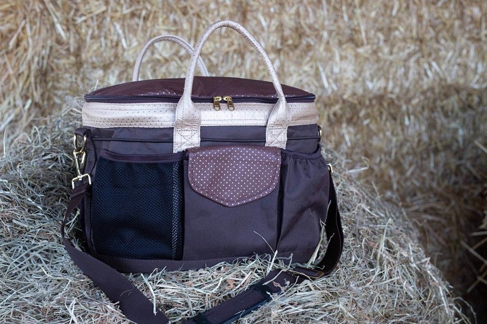 Sac de toilettage à pois