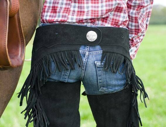 Chaps de concours avec franges HKM, vue 2