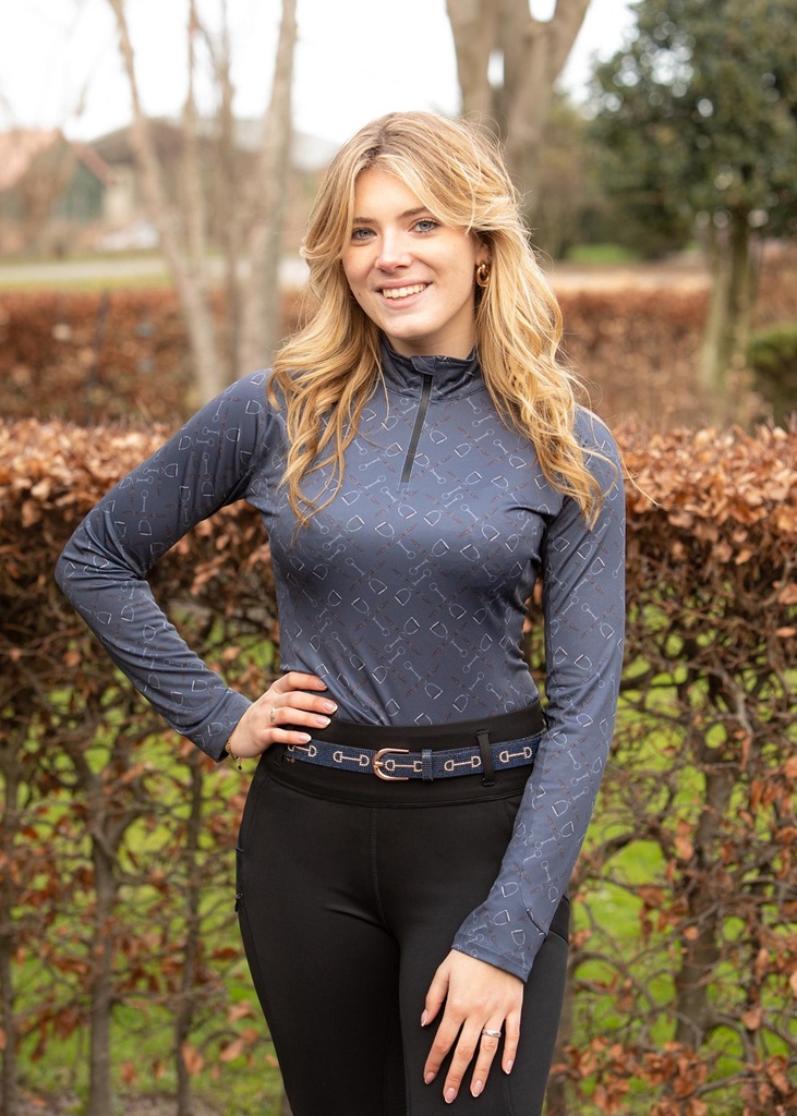 Shirt Denici Cavalli Indigo - Femme
