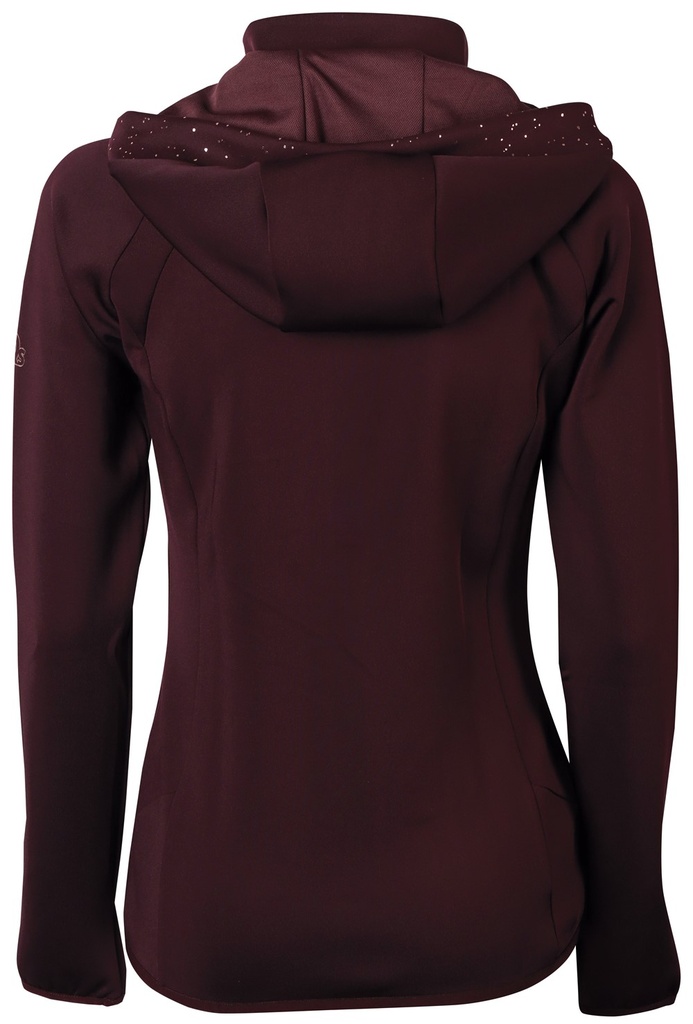 Sweat à capuche EQS Bordeaux - Femme