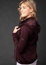 Sweat à capuche EQS Bordeaux - Femme