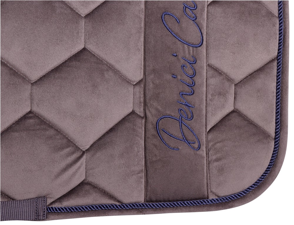 Tapis de selle Velours Denici Cavalli Taupe