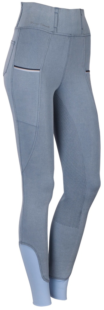 Culotte Equitights Denim Just Ride Praia Full Grip