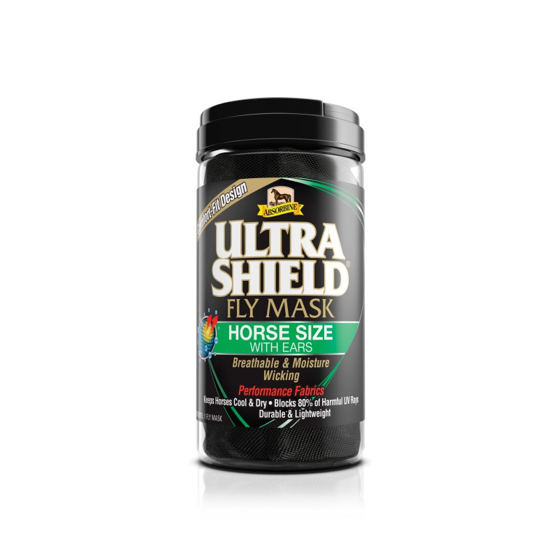 Masque anti-insectes - UltraShield Flymask, avec oreilles - 2
