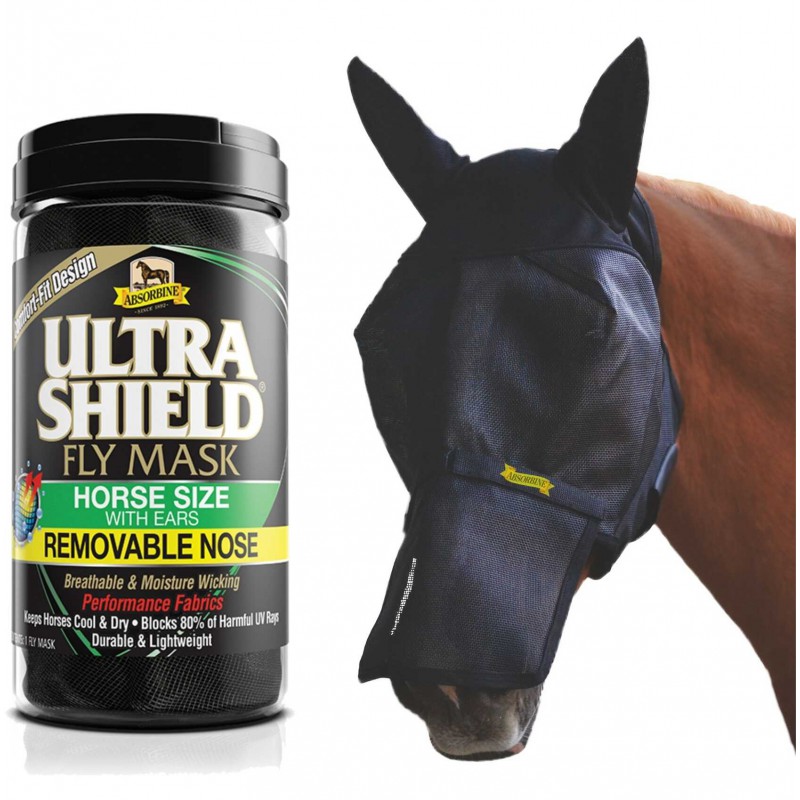 Masques anti-insectes - UltraShield Flymask, avec oreilles et protège-nez - 4