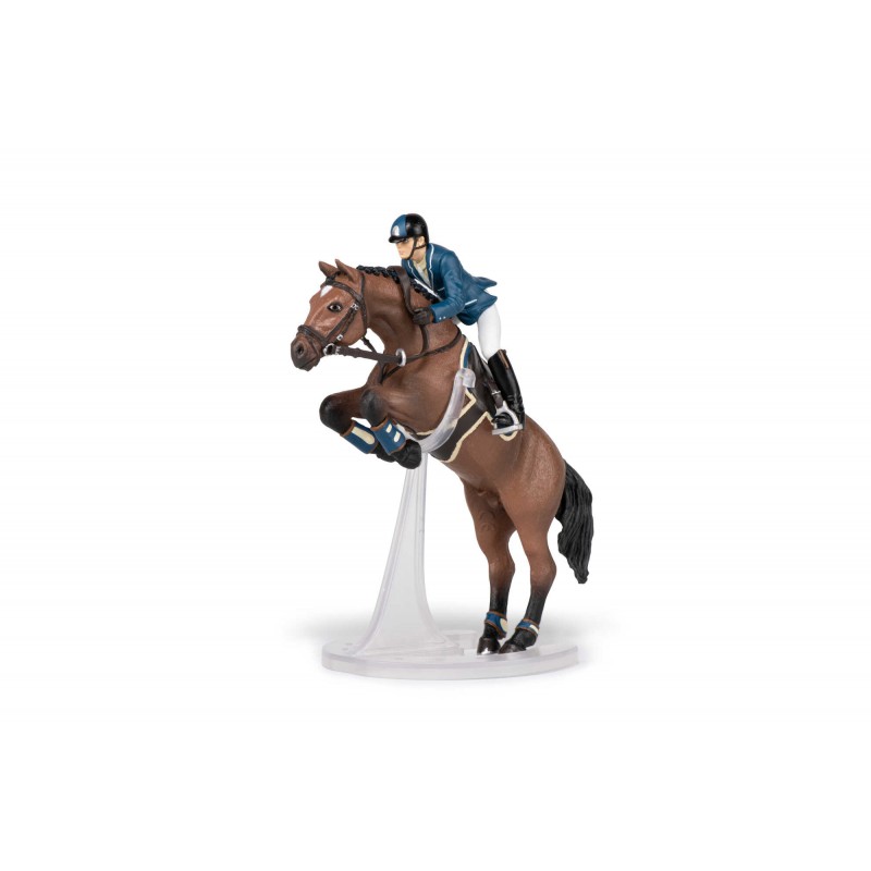 Cheval de saut d'obstacle et son cavalier PAPO - 2