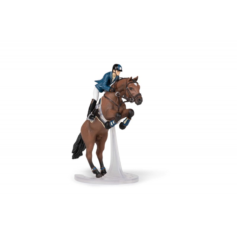 Cheval de saut d'obstacle et son cavalier PAPO - 4