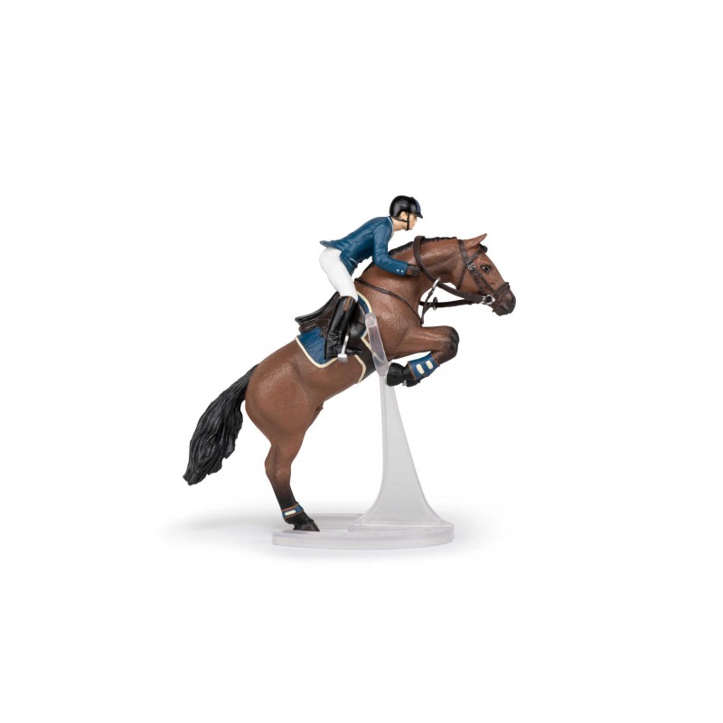 Cheval de saut d'obstacle et son cavalier PAPO - 5