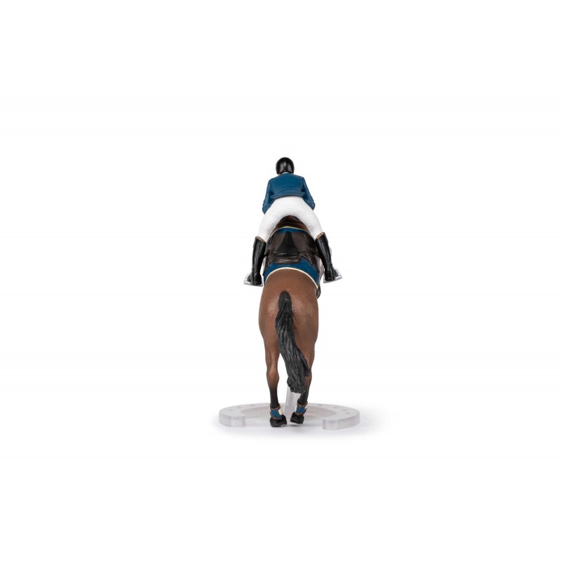 Cheval de saut d'obstacle et son cavalier PAPO - 6