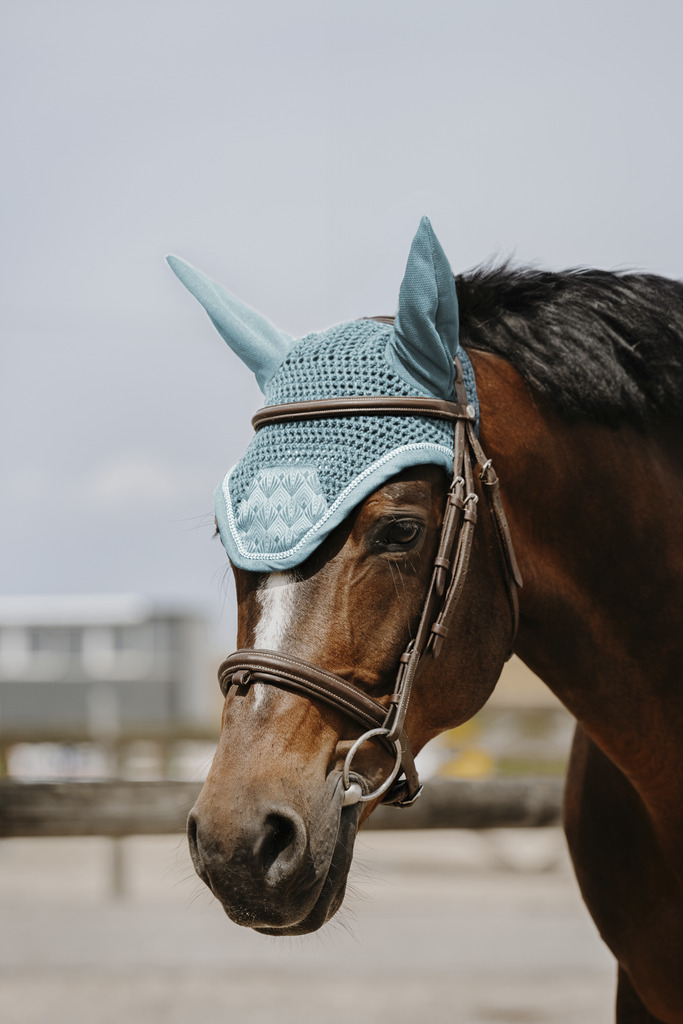Bonnet chasse mouche EQUITHÈME - Brocart