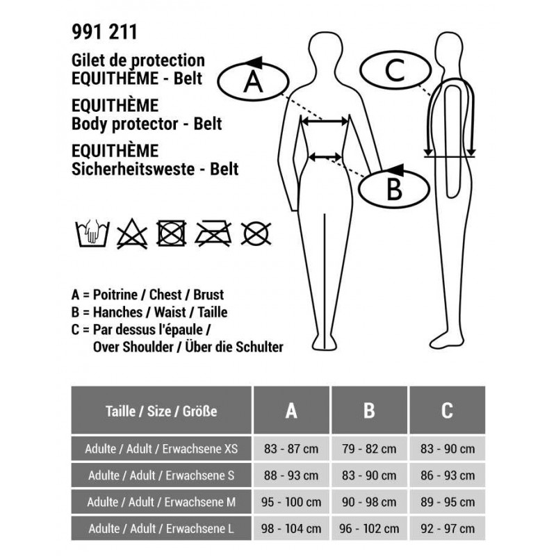 Gilet de protection Adulte EQUITHÈME - Belt - 5