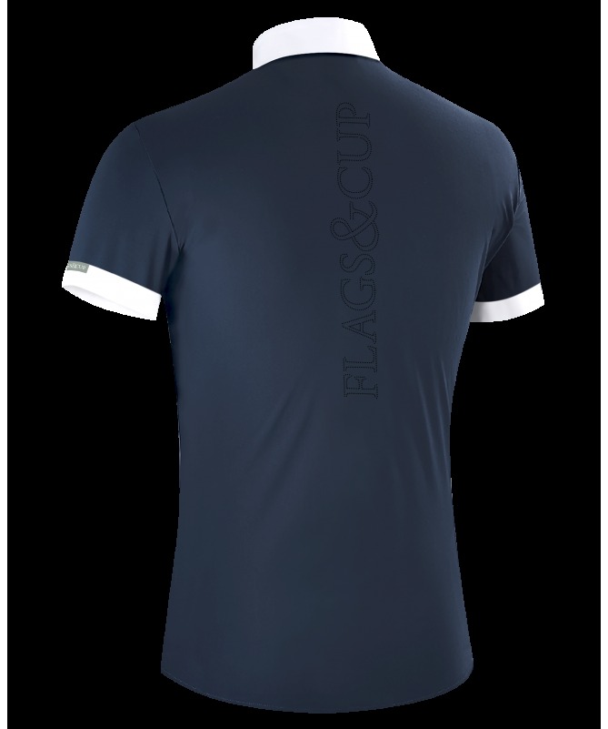 Polo de concours Flags&Cup Wako garçon manches courtes - Marine 10 ans 2