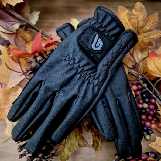 Gants d'équitation Glovers Winter Classic - Noir 8 2