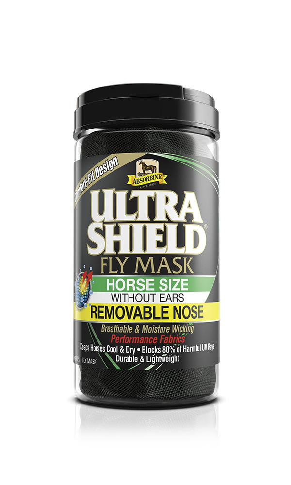 Masques anti-insectes "Ultrashield Flymask", sans oreilles avec protège-nez