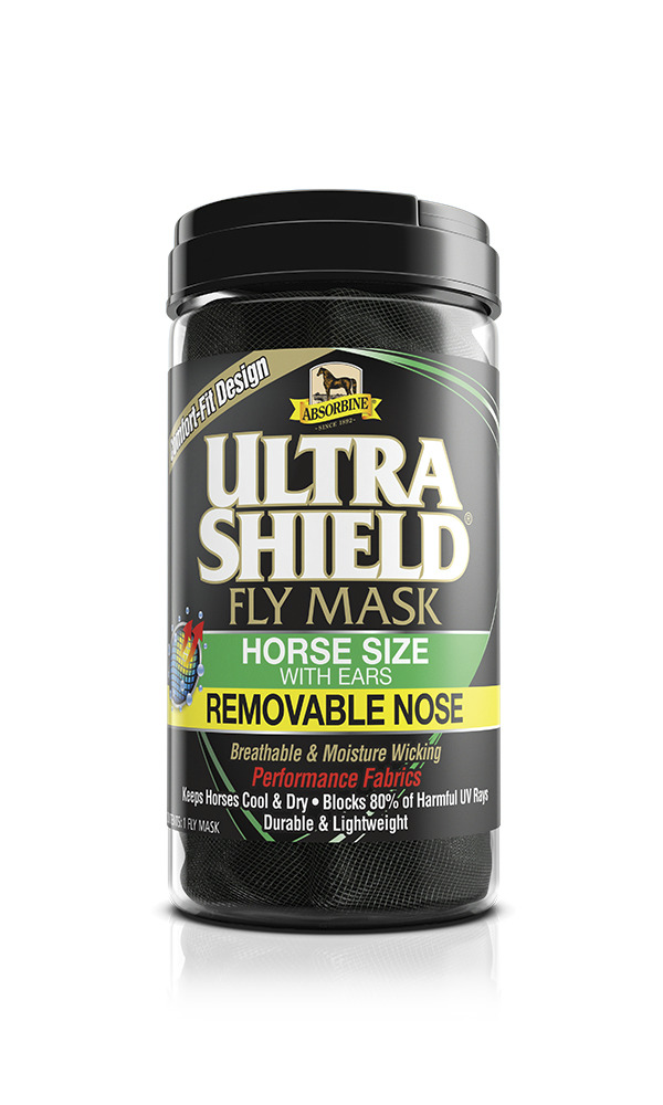 Masques anti-insectes "Ultrashield Flymask", avec oreilles avec protège-nez