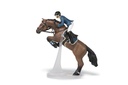Cheval de saut d'obstacle et son cavalier PAPO