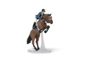 Cheval de saut d'obstacle et son cavalier PAPO