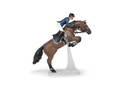 Cheval de saut d'obstacle et son cavalier PAPO