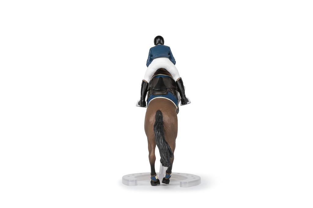 Cheval de saut d'obstacle et son cavalier PAPO