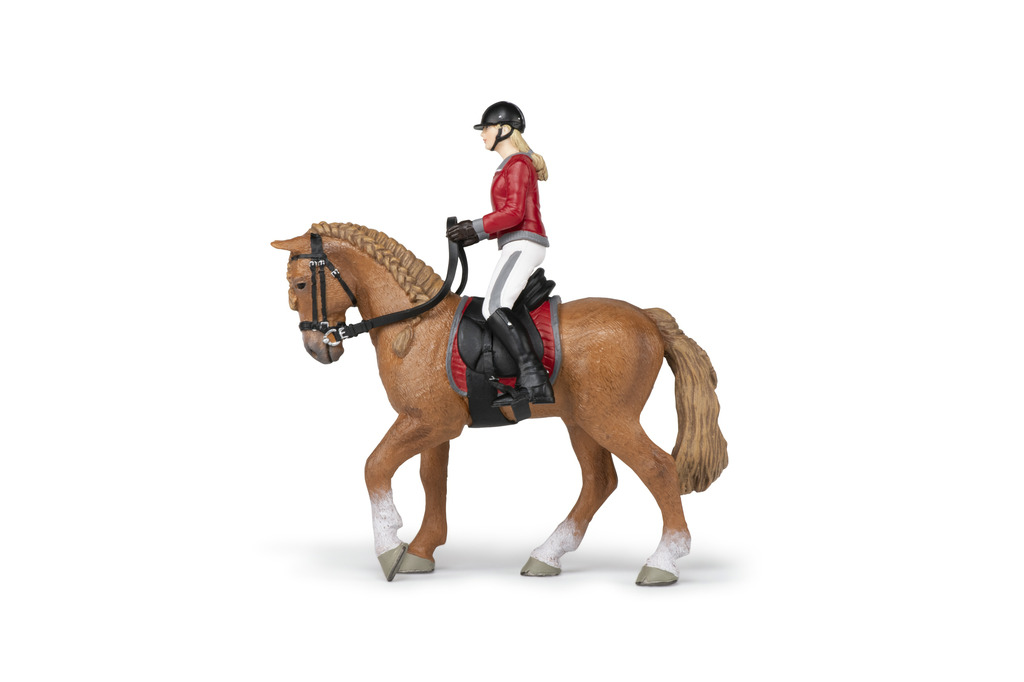 Cheval de promenade et sa cavalière PAPO