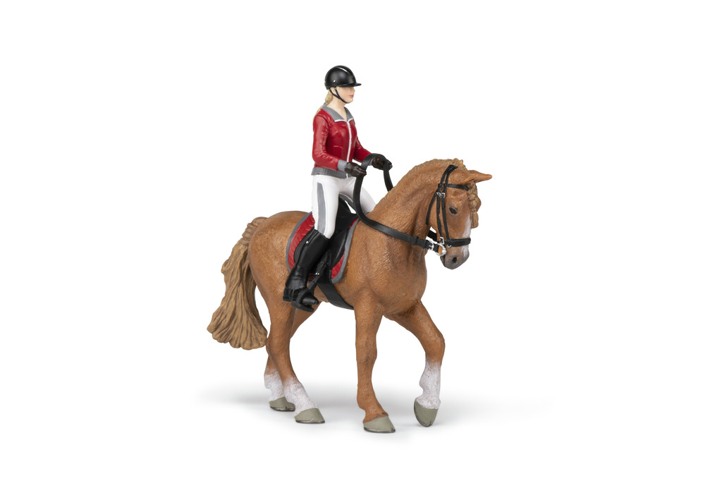 Cheval de promenade et sa cavalière PAPO