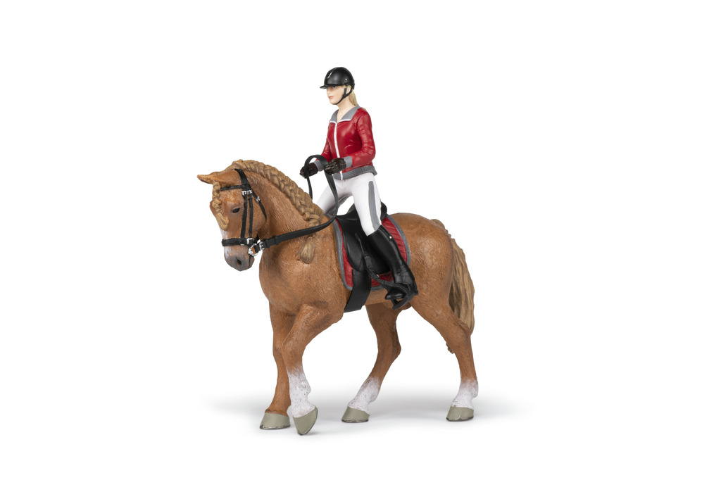 Cheval de promenade et sa cavalière PAPO