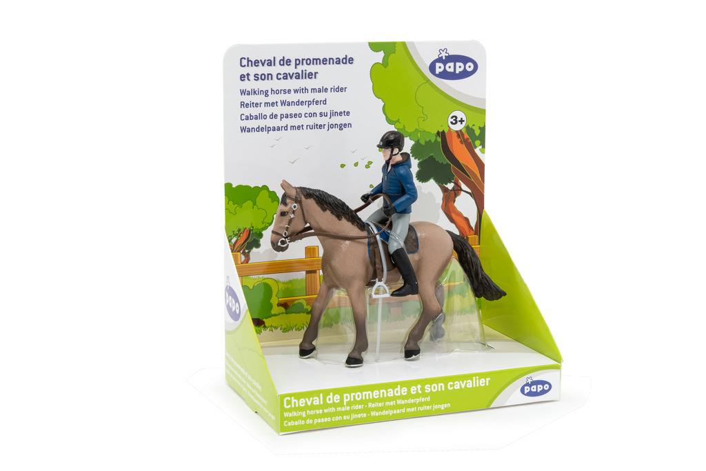 Cheval de promenade et son cavalier PAPO