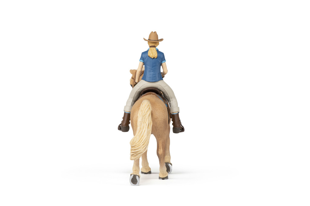 Cheval western et sa cavalière PAPO