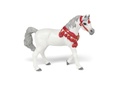 Cheval Arabe blanc en tenue de parade PAPO