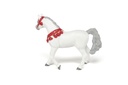 Cheval Arabe blanc en tenue de parade PAPO