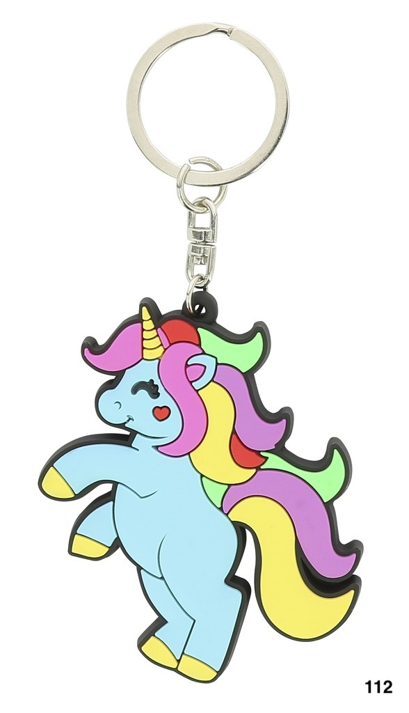 Porte-clés EQUI-KIDS "Licorne" en silicone
