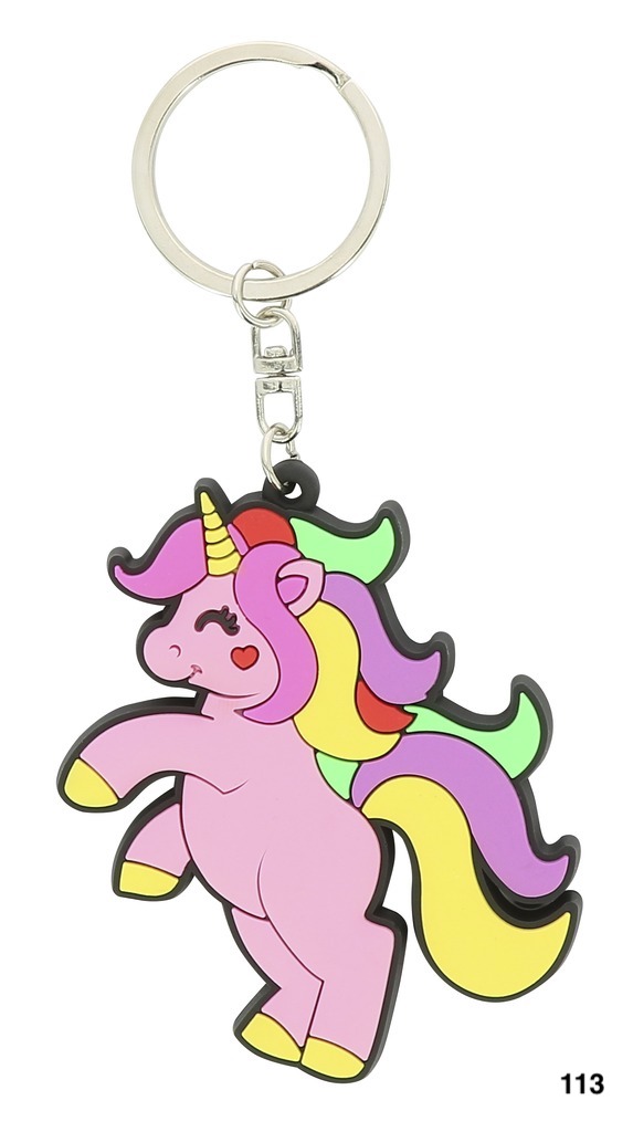 Porte-clés EQUI-KIDS "Licorne" en silicone