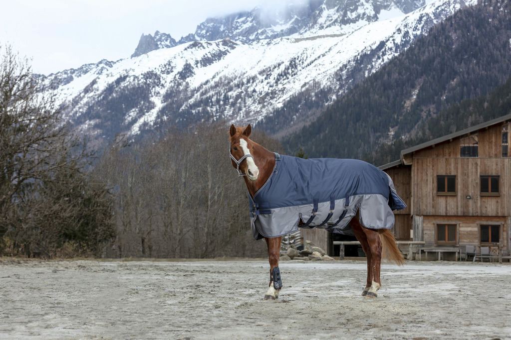 Couverture EQUITHÈME "TYREX 600 D", 300g, Belly belt