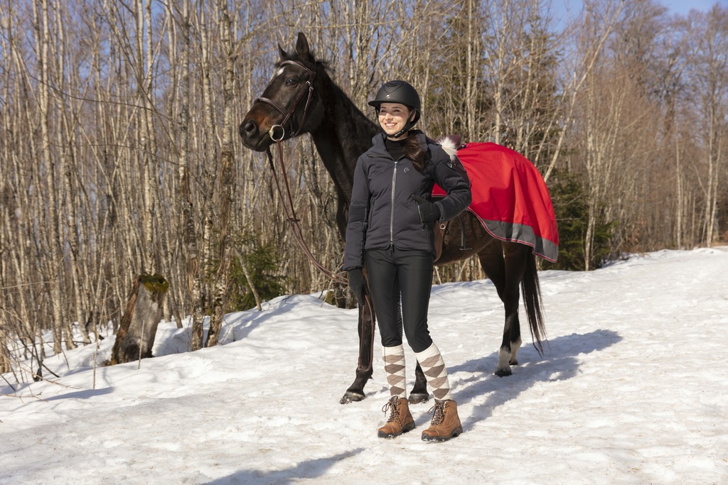 Couvre-reins EQUITHÈME "TYREX 1200 D", doublé polaire