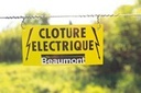 Plaque de signalisation clôture BEAUMONT