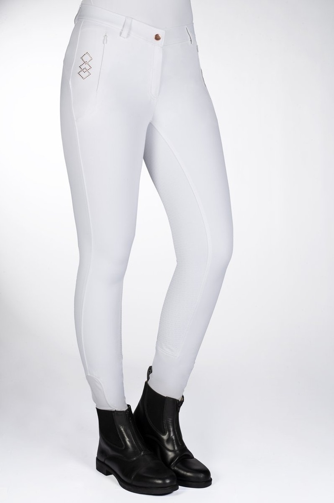 Pantalon -Alexis- fond 1/1 en  - blanc (1200) (5)
