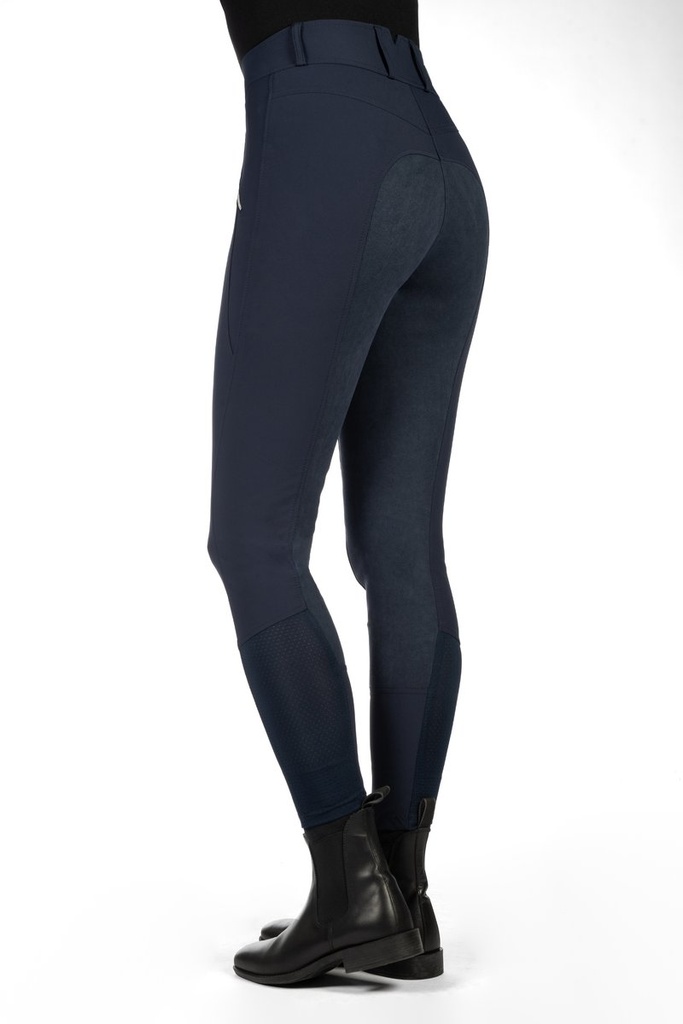 Pantalon -Lia High Waist- fond - bleu foncé (6900) (5)