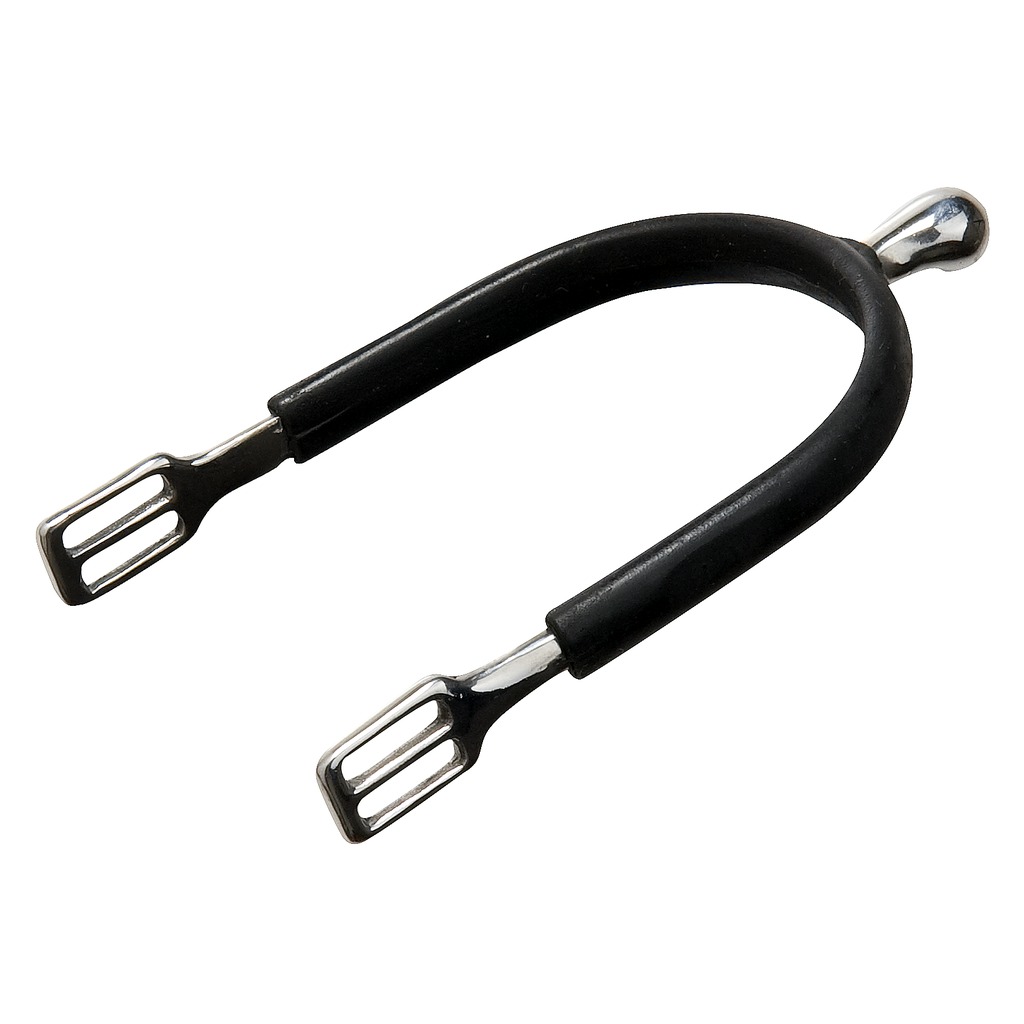 Éperons FEELING “Polo” inox gainé caoutchouc