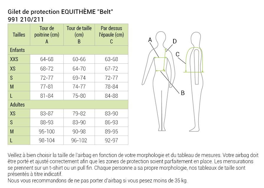 Gilet de protection EQUITHÈME "Belt", Enfant