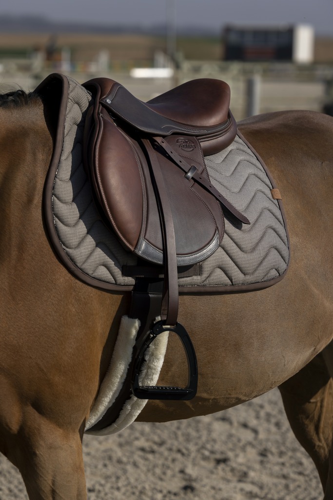 Tapis de selle EQUITHÈME "Tweedytan"
