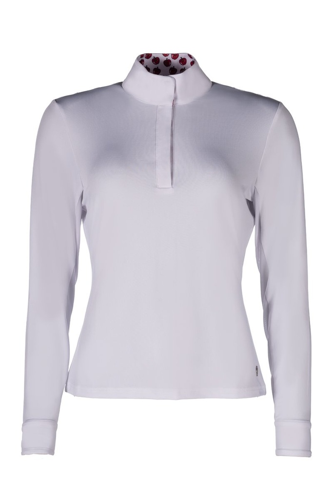 Polo de concours -Hunter- manc - blanc (1200)