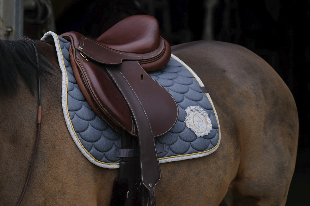 Tapis de selle EQUITHÈME "Denim"