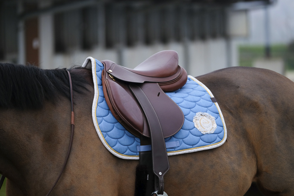 Tapis de selle EQUITHÈME "Denim"