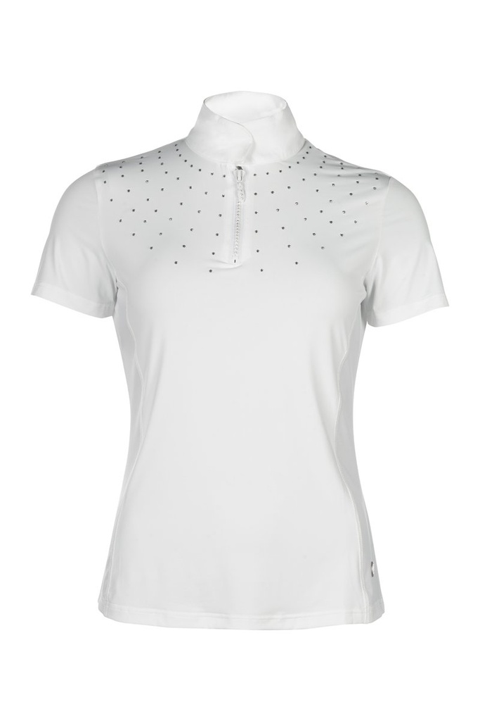 Polo de concours -Skadi- manch - blanc (1200)