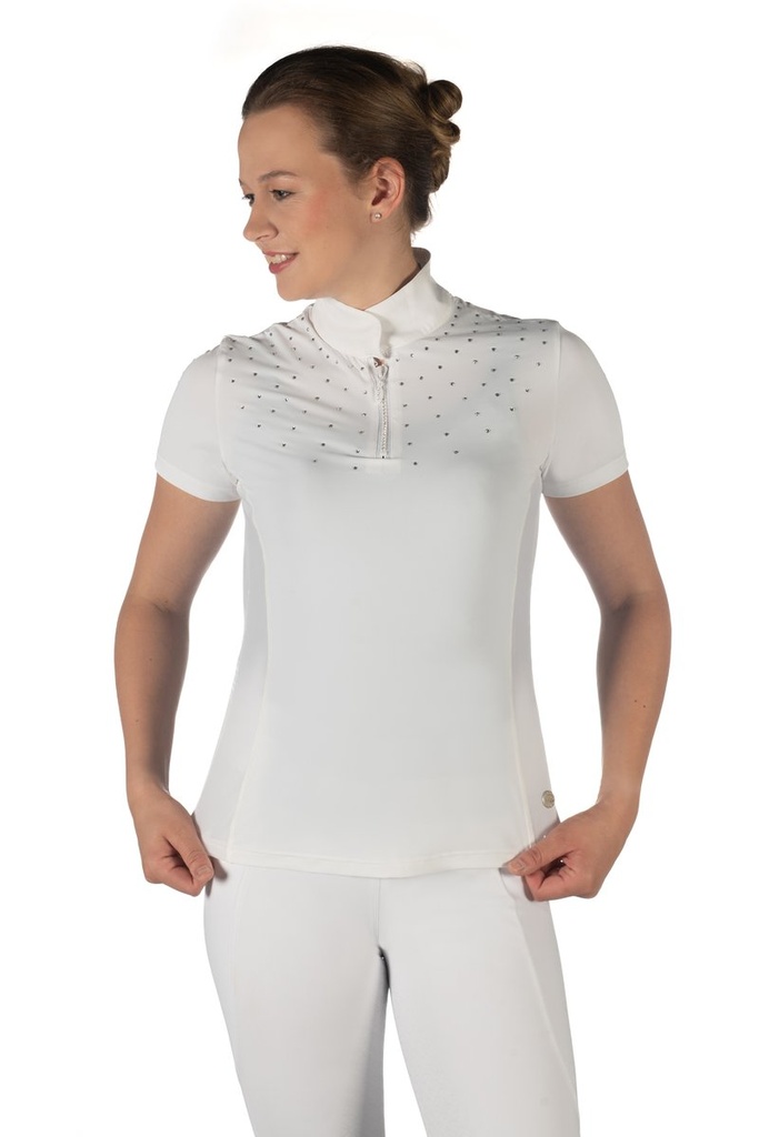 Polo de concours -Skadi- manch - blanc (1200) (2)