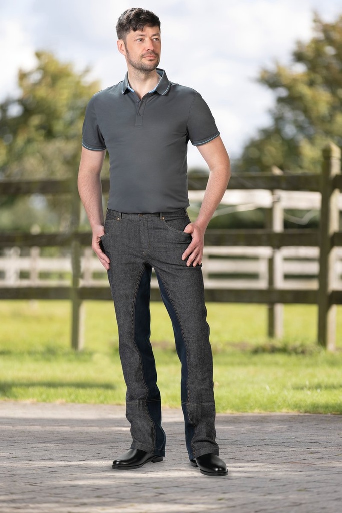 Pantalon homme jodhpur -Texas  - bleu foncé/bleu foncé (6969) (5)